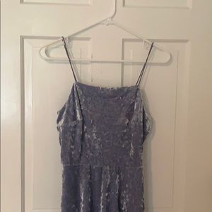 Velvet blue dress